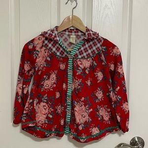 Matilda Jane All Tucked In pajama shirt
size 8